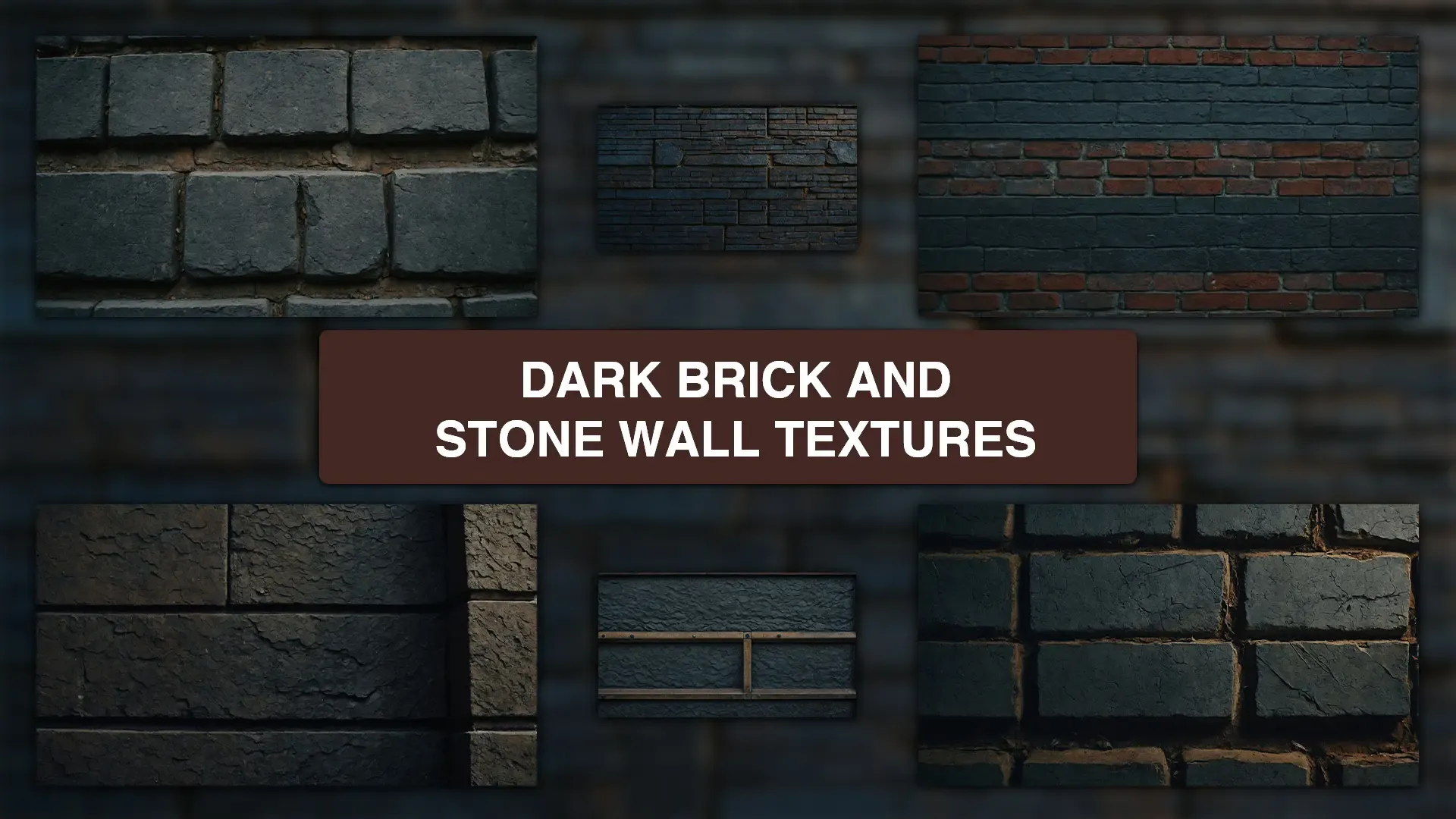 Dark Brick and Stone Wall Textures High Resolution Collection image